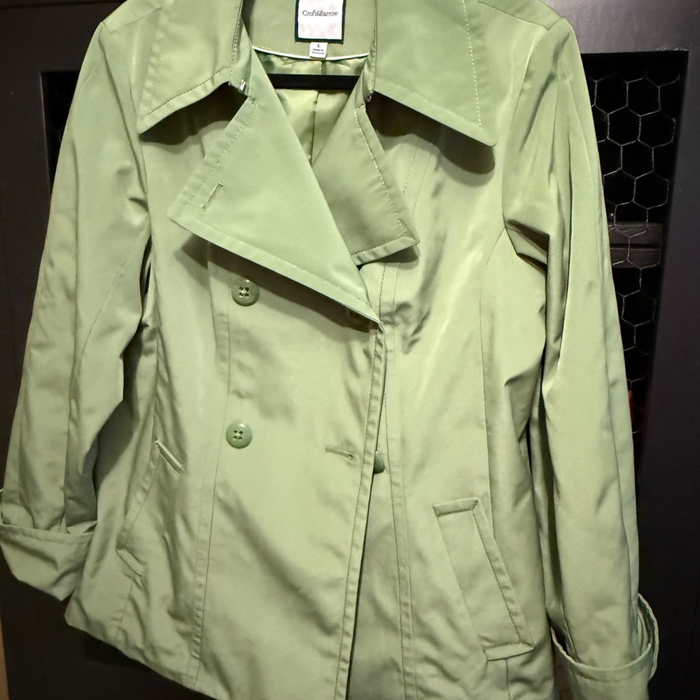 Croft & Barrow Light Green Pea Coat